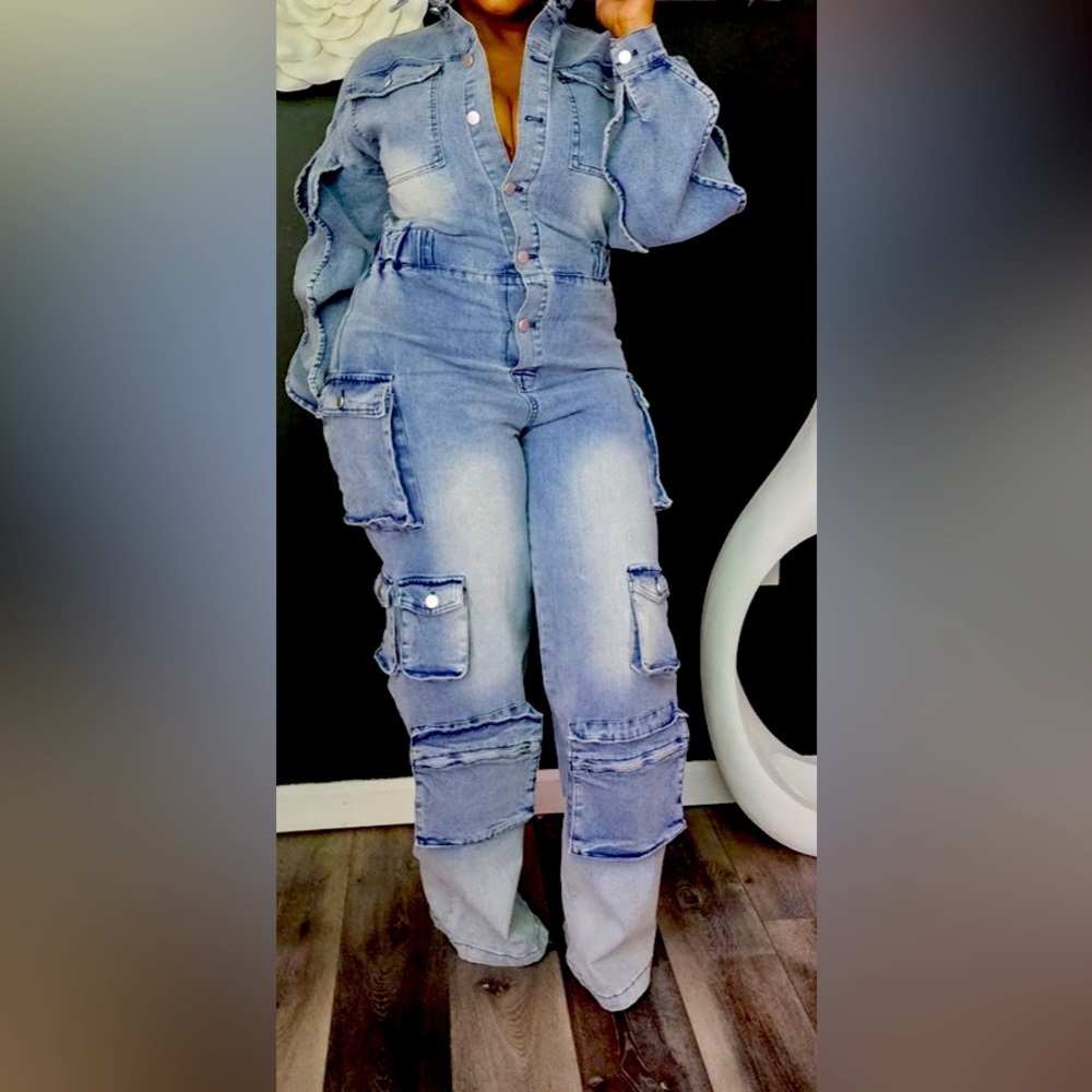 Denim jumpsuit